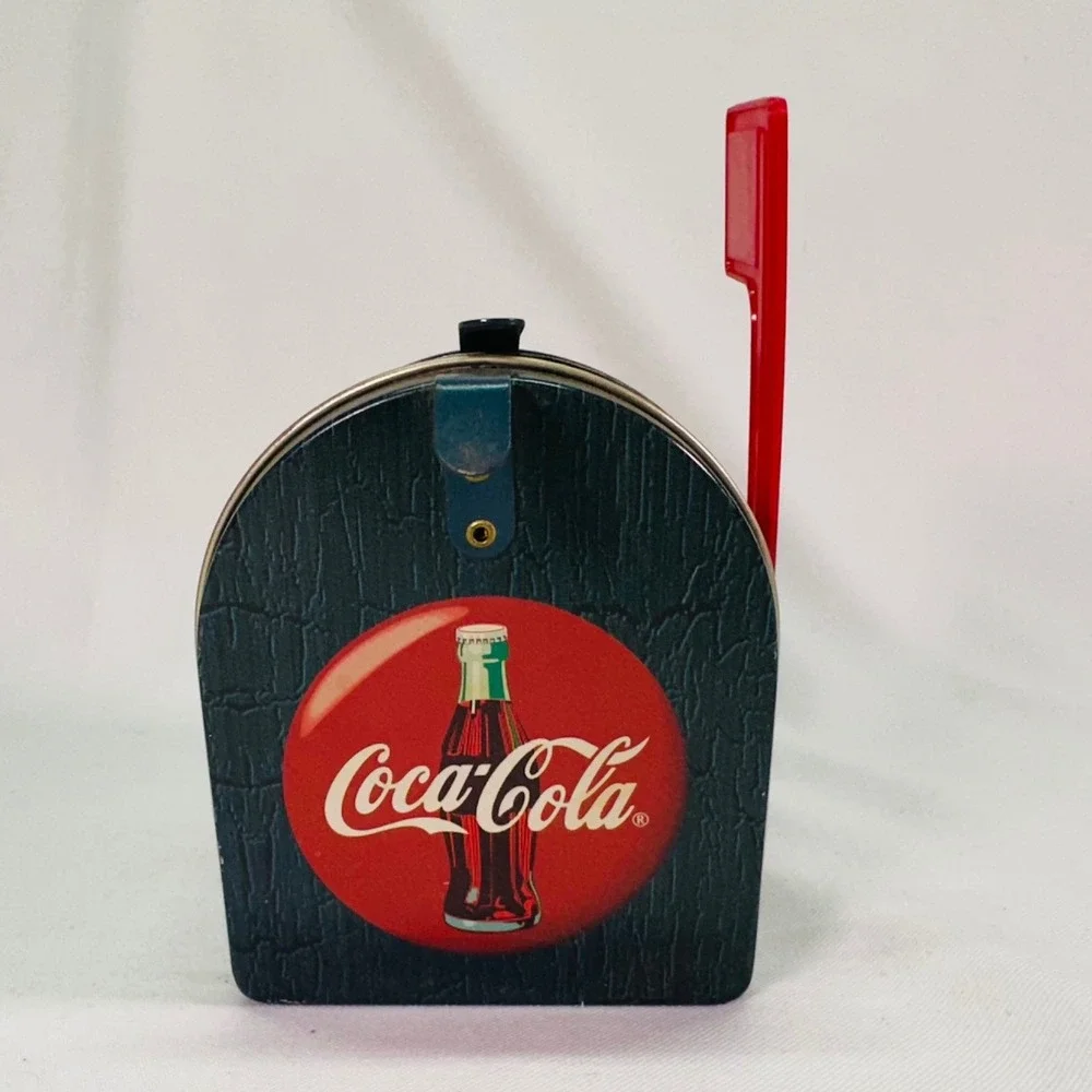 Vintage 1999 Coca-Cola Mailbox Collectors Tin Giftco Blue General Store